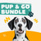 Dalmatian dog promoting Pup & Go Bundle graphic