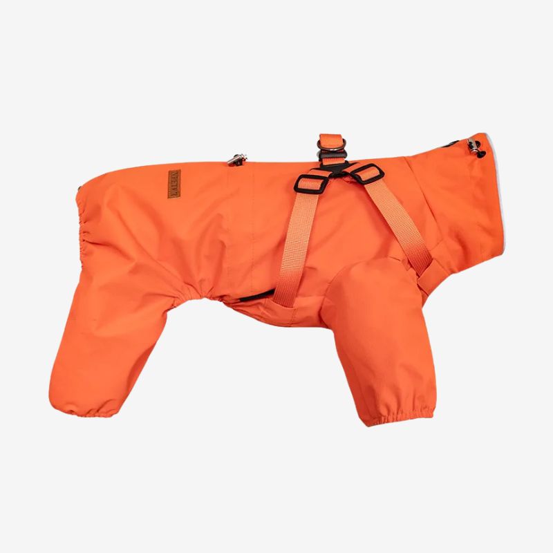 PuppyShield Premium Waterproof Raincoat with Reflective Safety Strips and Built-In Harness