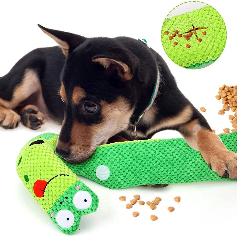 PuppyPaws Interactive Snuffle Mat Plush Toy with Treat Puzzle & Tug-of-War for Mental Stimulation