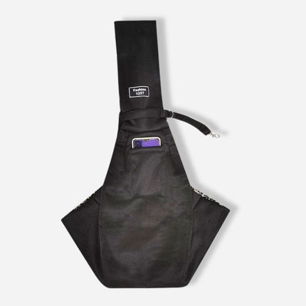 Black Dog Sling Carrier  Secure and convenient travel dog bag carrier