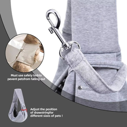Dog Sling Carrier Safety Clip Secure Hook for Pets