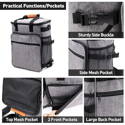 Dog Travel Backpack with Storage Pockets and Buckles