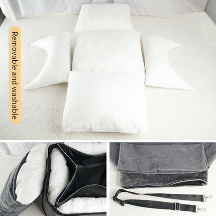 Dog car seat carrier parts, removable cushion and washable design
