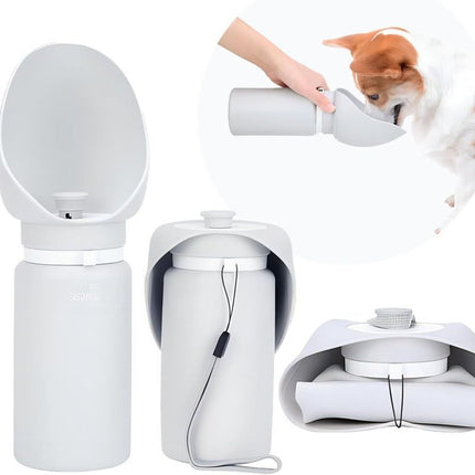Dog Water Bottle  AquaPup™ | Foldable Flask for Walks & Training