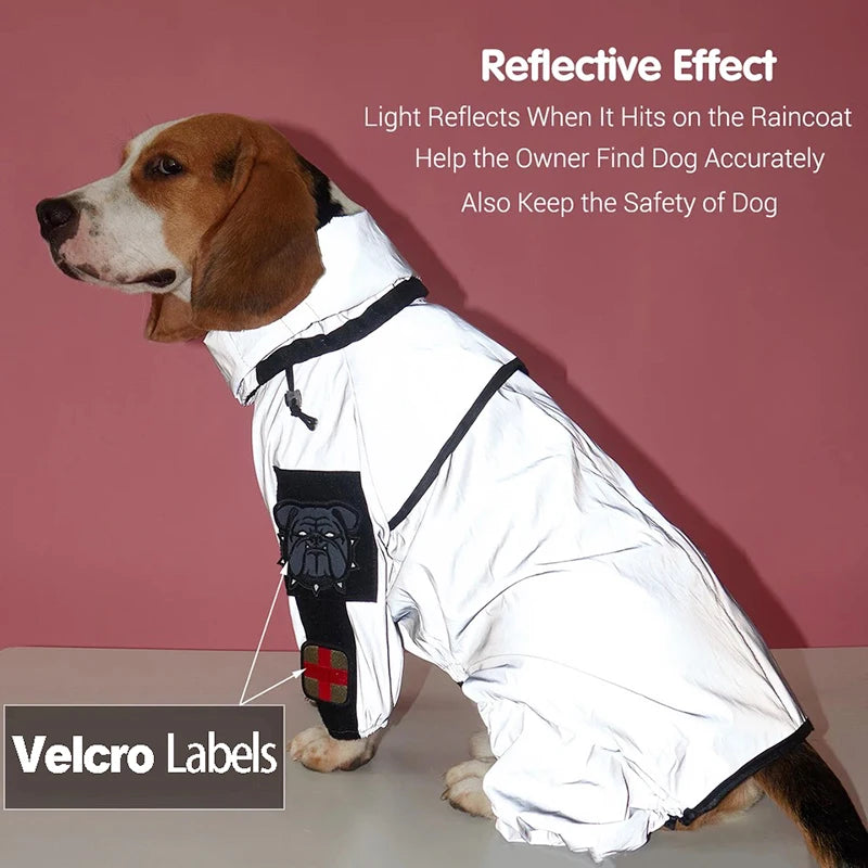 Reflective Waterproof Dog Raincoat Jacket - Peppy Puppy