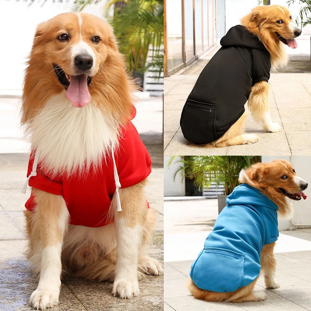 Pet Dog Hoodie Sweater with Hat and Pocket - Peppy Puppy