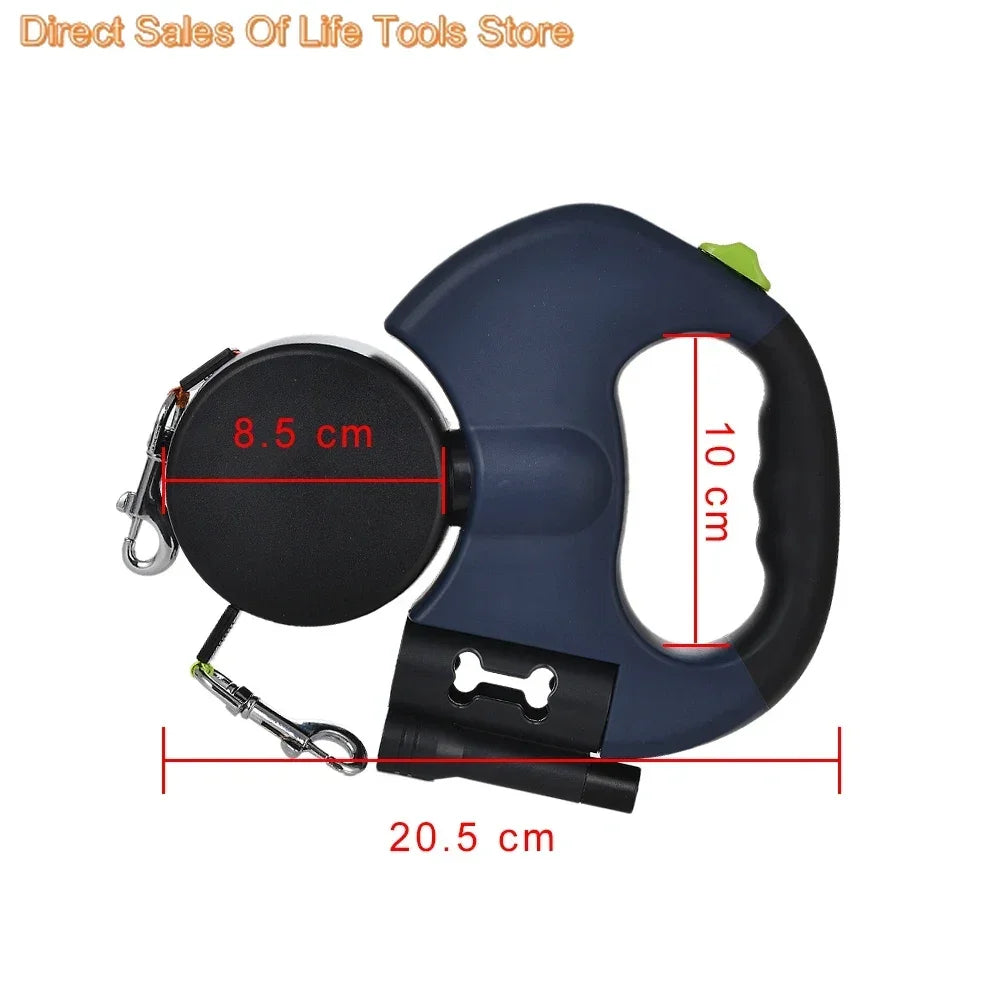 Retractable Dual Pet Leash for Dogs - Peppy Puppy