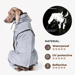 Reflective Waterproof Dog Raincoat Jacket - Peppy Puppy