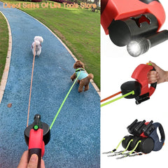 Retractable Dual Pet Leash for Dogs - Peppy Puppy