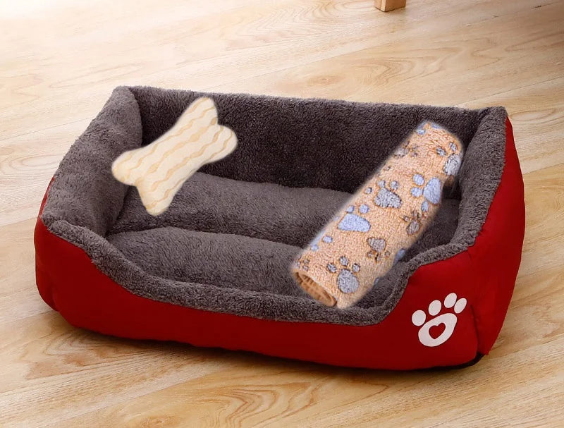 Warm Bone Pet Bed Washable Cotton Kennel - Peppy Puppy