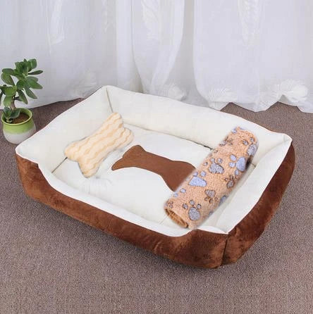 Warm Bone Pet Bed Washable Cotton Kennel - Peppy Puppy