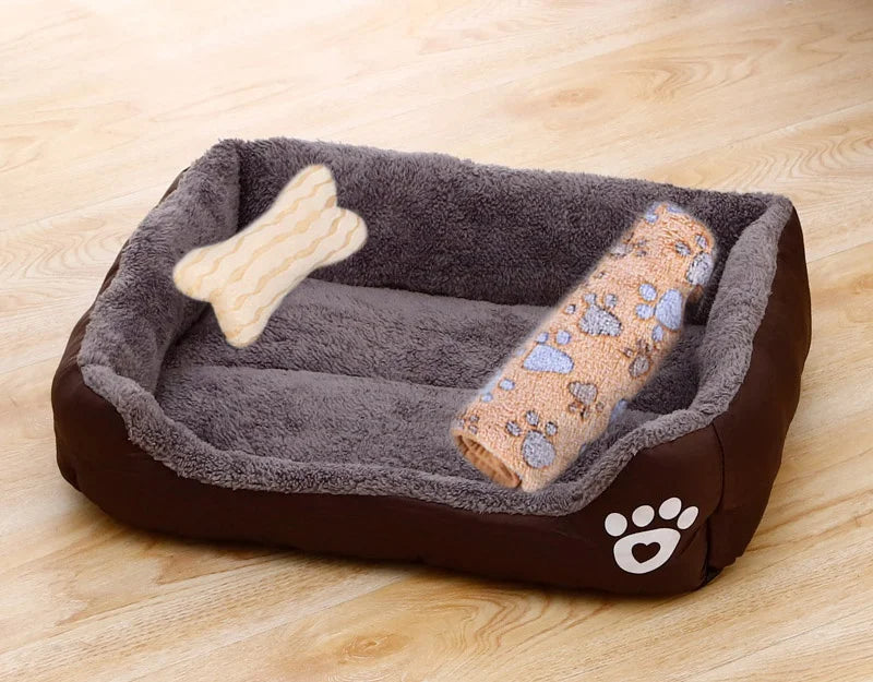 Warm Bone Pet Bed Washable Cotton Kennel - Peppy Puppy