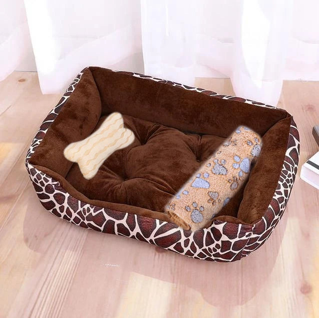 Warm Bone Pet Bed Washable Cotton Kennel - Peppy Puppy