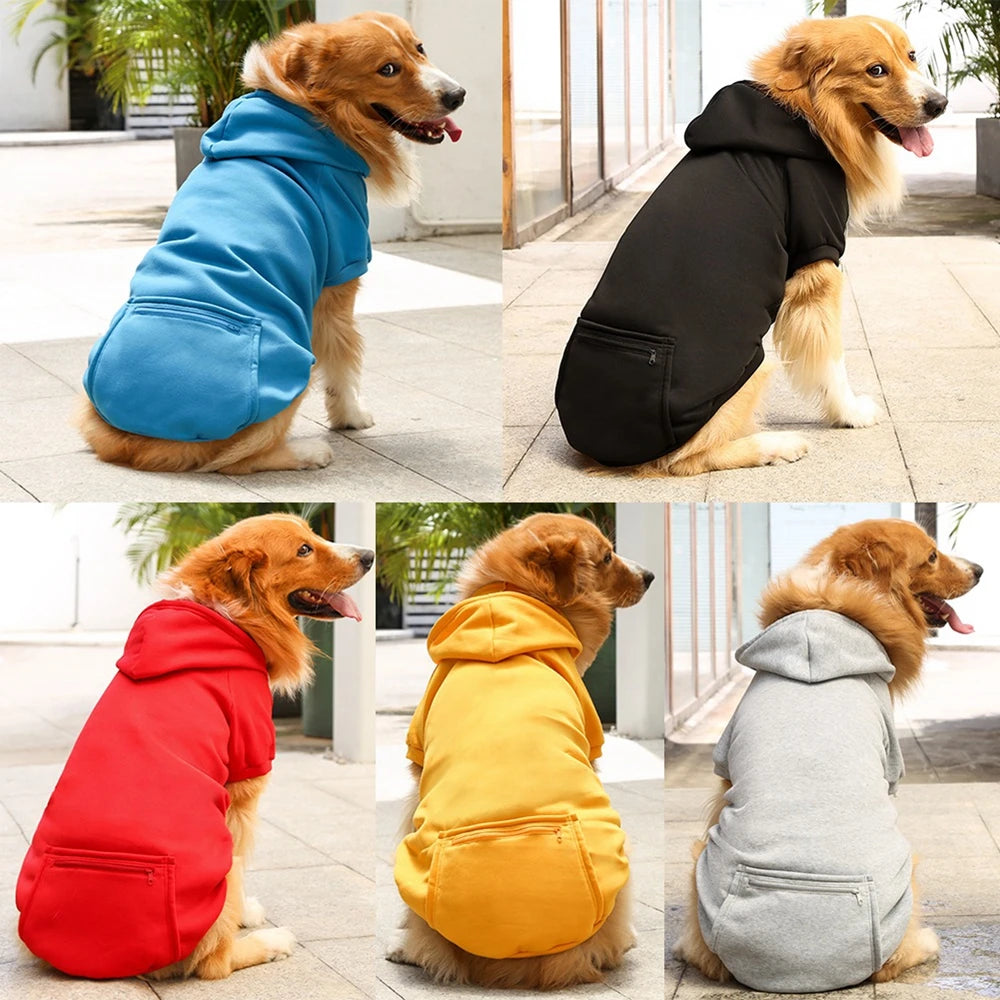 Pet Dog Hoodie Sweater with Hat and Pocket - Peppy Puppy