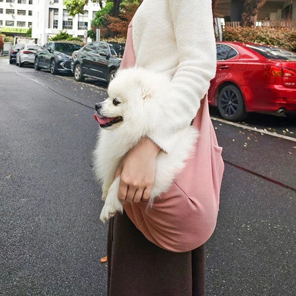 Stylish dog holder sling carrier for travel