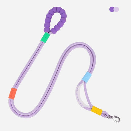 lavender purple dog leash with soft grip