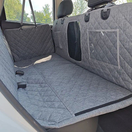 luxury quilted car seat protector for dog-friendly rides