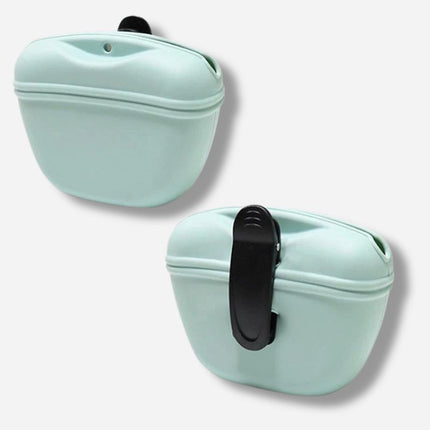 mint dog treat pouch with clip