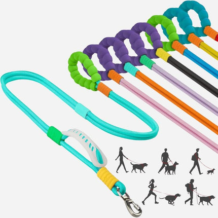 multi color bubblegrip hands free dog leash
