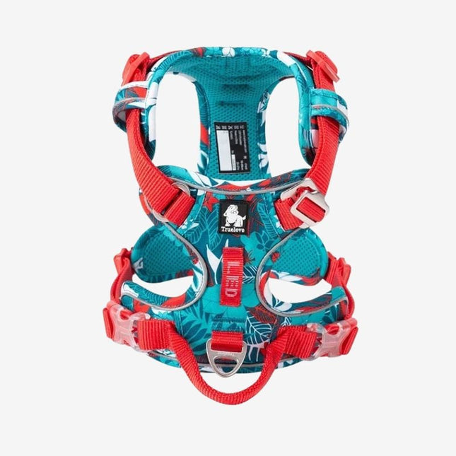 no pull dog harness with reflective strips and padded mesh