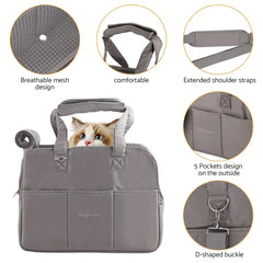 PawVoyage Luxury Pet Carrier – Stylish, Breathable & Airline - Approved Travel Bag - Peppy Puppy