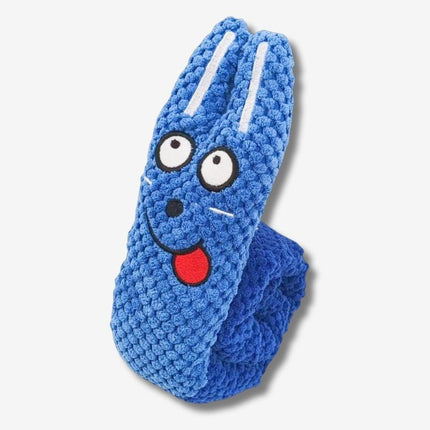 puppy toys blue bunny snuffle toy with tongue design