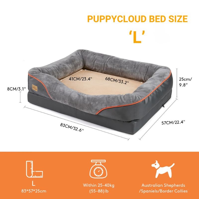 PuppyCloud Orthopedic Comfort Bed - Peppy Puppy