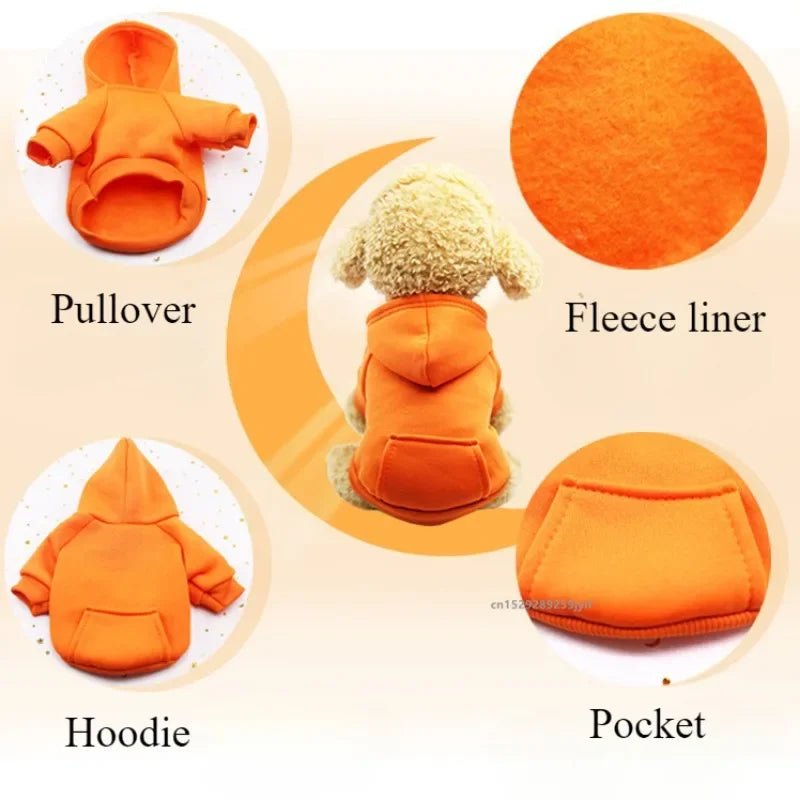 PuppyCozy Fleece Hoodie – Warm & Stylish Dog Sweatshirt - Peppy Puppy