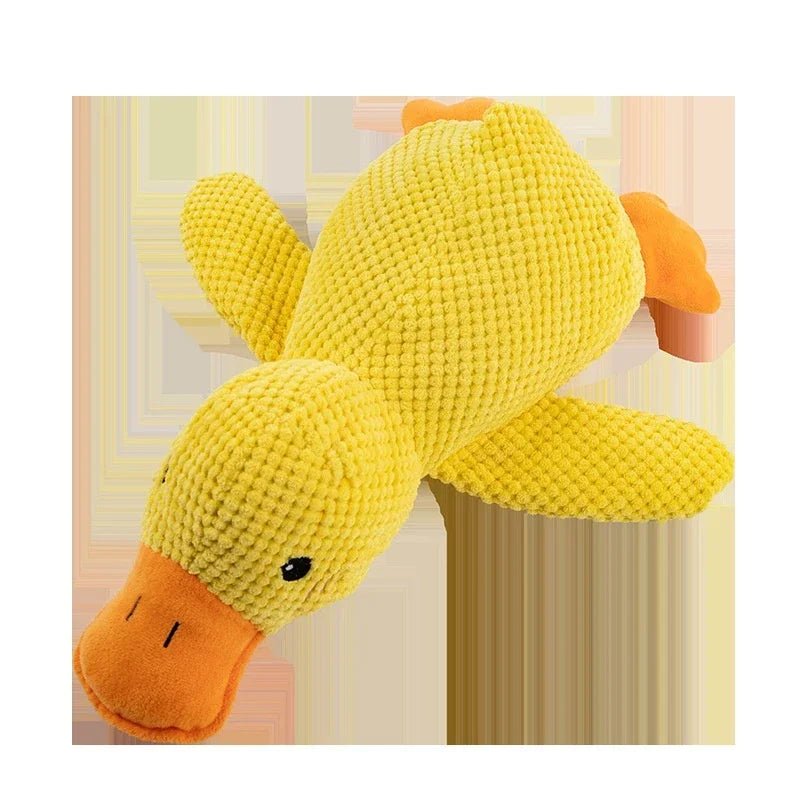 PuppyQuack Calming & Interactive Duck Toy – Squeaky, Durable & Dental - Friendly - Peppy Puppy