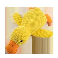 PuppyQuack Calming & Interactive Duck Toy – Squeaky, Durable & Dental - Friendly - Peppy Puppy