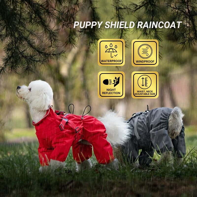 PuppyShield Raincoat - Peppy Puppy