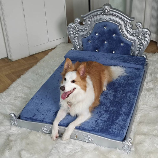 RoyalPaws Luxury Dog Bed – Elegant European Design for Ultimate Comfort - Peppy Puppy