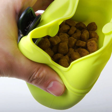 silicone dog treat bag open full